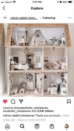 an image of a doll house on instagram