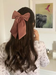 Easy Trendy Hairstyles, Beyonce Hair, Aesthetic Hairstyles, Clip Hairstyles, Peinados Fáciles Para Cabello Corto, Princess Hairstyles, Hair Ribbon