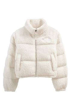 The North Face High Pile Fleece Nuptse Jacket | Nordstrom Nuptse Jacket, North Face Coat, Winter Fits, North Face Women, Mode Inspiration, Dream Clothes, North Face Jacket, Snowboarding, Insulation