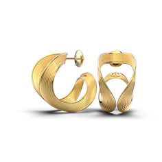 14k or 18k gold open hoop earrings in a ribbon shape, meticulously crafted with striped textures and edges with a polished finish. Designed and manufactured in Italy by Oltremare Gioielli 14k or 18k gold 30mm diameter 18mm large modern and elegant designed and crafted in Italy Modern Yellow Gold Plated Wrap Earrings, Modern 14k Gold Hoop Earrings For Evening, Modern Yellow Gold Wrap Earrings As Gift, Modern Yellow Gold Wrap Earrings For Gift, Italian Engagement Ring, Italian Gold Earrings, Italian Engagement, Neutral Jewelry, Italian Gold Jewelry