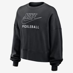 It's your game. Make sure everyone knows in this Nike fleece sweatshirt. Smooth on the outside, slightly fuzzy on the inside, our midweight semi-brushed fleece helps keep you cozy while still being breezy. Nike Sports Fan Apparel Sweatshirt, Nike Sweatshirt For Sports Season Fan Apparel, Sports Tops In Team Colors Made Of Fleece, Nike Sweatshirt With Team Logo For Sports, Nike Team Logo Sports Sweatshirt, Nike Sports Sweatshirt With Team Logo, Team-colored Sweatshirt For Sports In Fall, Team-colored Fall Sports Sweatshirt, Black Sweatshirt For Game Day In Fall