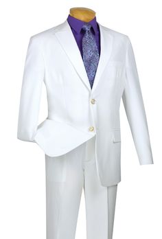 Vinci Men's Single Breasted Poplin Blazer - 2 Button Jacket. 

 Solid Color 
 Standard Length 
 2 Button Jacket 
 Single Breasted 
 Notch Lapel 
 Besom Pocket 
 Flap Pockets 
 Side Vents 
 100% Polyester Poplin Fabric 
 Dry Clean Only 
 Imported 

 All sizes displayed are jacket sizes. Our jackets and sport coats all come fully lined. Classic White Suit With Button Closure, Classic White Suits With Button Closure, Fitted White Sport Coat With Button Closure, White Fitted Sport Coat With Button Closure, Classic White Blazer, Semi-formal White Sport Coat With Single Button, White Single Button Sport Coat For Semi-formal Occasions, White Button-up Business Blazer, White Button-up Blazer For Business