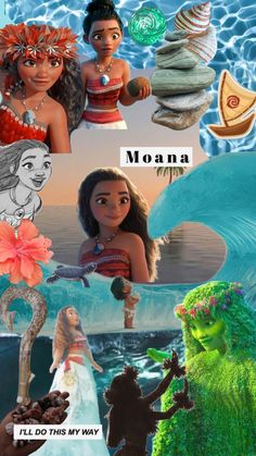 moan collage with images of the characters from disney's princess and the frog prince