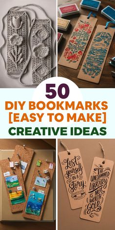 50 diy bookmarks to make creative ideas