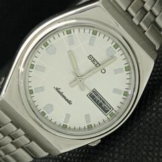 GENUINE VINTAGE SEIKO AUTOMATIC 6309A JAPAN MENS D/D SILVER DIAL WATCH 621e-a415920-3 Vintage White Analog Watch, Vintage White Round Watches, Retro White Watches For Formal Occasions, White Retro Watch For Formal Occasions, White Retro Formal Watch, White Retro Formal Watches, Retro Silver Watch With Date Indicator, Retro Silver Watches With Date Indicator, Vintage White Watch Accessories With Round Dial