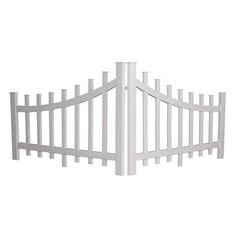 2.76 ft. x 3.97 ft. White Vinyl Corner Accent Fence Panel - Super Arbor Vinyl Corner, Lattice Fence Panels, Vinyl Picket Fence, White Vinyl Fence, Vinyl Fence Panels, Picket Fence Panels, Country Fences, Garden Fence Panels, Fencing Ideas