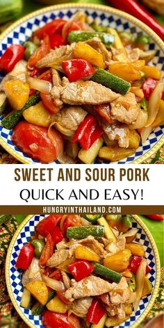 Learn how to make the best sweet and sour pork with this easy recipe! Featuring a delicious homemade sauce, tender pork, and stir-fried vegetables, this Thai-style dish is ready in under 30 minutes. Perfect for a weeknight dinner, it’s flavorful, healthy, and sure to become a family favorite.