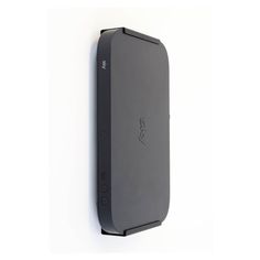 an external hard drive attached to the back of a wall mounted device on a white background