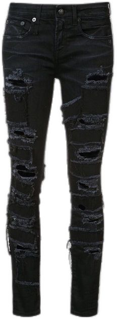 Punk Style Ripped Black Jeans, Black Ripped Punk Jeans, Edgy Black Jeans For Alternative Fashion, Black Edgy Jeans For Alternative Fashion, Edgy Black Distressed Jeans, Edgy Distressed Black Jeans, Edgy Flare Jeans, Edgy Black Jeans For Night Out, Punk Jeans