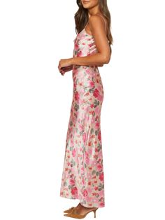 Get ready to turn heads in the Mirra Floral Maxi Dress! This playful suspender dress features adjustable spaghetti straps, a high waist, and a slim fit to accentuate your curves. Perfect for any occasion, this dress from Good Girl Things' Spring-Summer Collection will have you feeling confident and chic. Details Mirra Floral Maxi Dress in Pink Adjustable Spaghetti Straps Suspender Dress High Waist Slim Fit Good Girl Things Spring-Summer Collection Suspender Dress, Summer Party Dress, Pink Maxi Dress, Floral Maxi, Summer Maxi Dress, Corset Top, New Tops, Floral Maxi Dress, Summer Collection