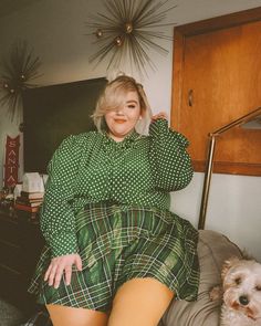 Jessica Kelley ♡ on Instagram: “Isn’t it weird that Christmas wasn’t even two weeks ago?? Time’s weird, man. Anyways. I’m cute. Ru’s cute. These tights are cute. Happy…” Big Women Fashion, Big Girl Fashion, Plus Size Beauty, Cute Happy, Be Brave, Plus Size Swimwear, Big Girl