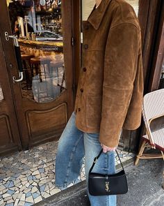 Suede Outfit, Suede Coat, Outfit Trends, Mode Inspo, Autumn Outfit