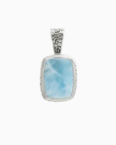 The North Star Stone Pendant is a statement piece that will add a playful touch to your look. Featuring a larimar cabochon set in sterling silver and our signature turtle texture with petroglyphs. Pair with your favorite chain, sold separately. Metal: Sterling silver Stone: Larimar Dimensions: 34.5mm x 18mm Style #: P168L Hook Bracelet, North Star, Blue Gemstones, Handmade Design, Stone Pendants, Sterling Silver Jewelry, Timeless Fashion, Silver Jewelry, Texture