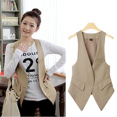 Suit Vest Women, Waistcoat Fashion, Womens Waistcoat, Waistcoat Woman, Slim Vest, Slim Suit