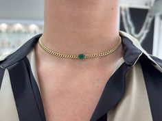 Cuban Link, Cuban Link Chain, Gemstone Necklace Pendant