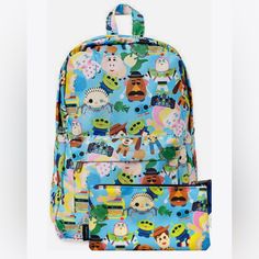 Nwt Disney Printed Nylon Backpack And Maching Pencil Pouch Interior Has Laptop Pocket. Measurements: W: 11.5" X H: 17.5" X D: 5" *Please Note, That Patterns Will Vary With Our All-Over-Print Styles. Not Every Piece Will Look Identical Nor Will Be An Exact Match As To What Is Pictured Online. Officially Licensed Featuring Disney Printed Nylon Bag Dimensions Are W: 11.5" X H: 17.5" X D: 5" Pencil Case Dimensions Are : 8” X 4 1/2” Disney Backpack For Daily Use And Back To School, Disney Backpack For Back To School, Disney Student Backpack, Character Style Standard Backpack For Travel, Character Style Travel Backpack, Disney Character Print Standard Backpack, Everyday Use Back To School Bags With Character Print, Multicolor Disney Bags For Back To School, Multicolor Disney Standard Backpack