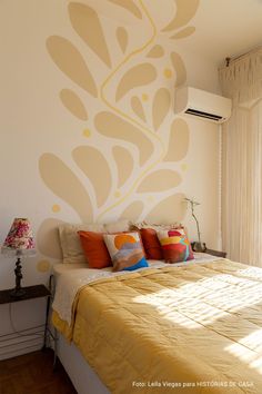 House Murals Interiors, New Room Aesthetic, Interior Mural Ideas, Summer Home Aesthetic, Mural Art Bedroom, Room Asthetics, Room Decorations Ideas, Box Room Bedroom Ideas, Retro Room Ideas