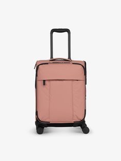 CALPAK Luka soft sided carry on luggage in pink peony; LSM1020-PEONY Quick Getaway, Tsa Approved, Carry On Luggage, Soft Shell, Stay Organized, Business Travel, 360 Degree, Peonies, Carry On