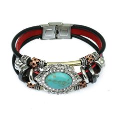 PRICES MAY VARY. Leather Bracelets: Our bracelets are made of genuine leather with excellent texture and brown leather colors. Wrap bracelets unrolled length is 7.5”, standard size is suitable for anyone to wear Boho Bracelets: Whether it is a unique design of circular pearl decor, bright natural turquoise, unique star decor or colorful and vibrant rhinestone, bohemian style multi-layered bracelets make you full of vintage mysterious charm Amazing Gifts: No matter on Christmas, New Year's Day, b Layered Bracelets Boho, Boho Cuff Bracelet, Bracelets Boho, Boho Wrap Bracelet, Bohemia Style, Boho Style Jewelry, Wrap Bracelets, Crystal Beads Bracelet, Jewelry For Men