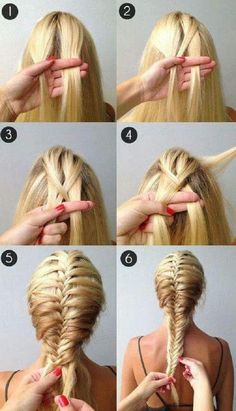 Fishtail Braids, Peinados Fáciles Para Cabello Corto, Easy Braids, Braided Hairstyles Easy, Fish Tail Braid, Prom Makeup