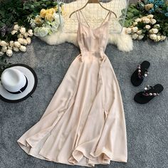 Cute A line chiffon short dress fashion dressFabric: chiffonColor: purple, red, apricot, yellow, blue, green, orange, blackSize(cm): S, M, L(1inch=2.54cm)S length 109cm bust 84cm waist 68cmM length 110cm bust 88cm waist 72cmL length 111cm bust 92cm waist 76cm&ltp&gtPlease check the size carefully when you choose items, thank you.&lt/p&gt&ltbr/&gt Maxi Dress V Neck, Beach Evening, Chiffon Dress Short, Beach Holiday Dresses, Long Skirt Fashion, Short Dress Styles, Chiffon Shorts, Preppy Dresses, Holiday Beach