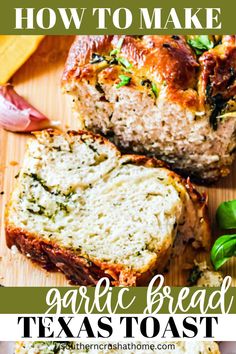 Texas Toast Garlic Bread with a Twist Homemade Texas Toast, Feed Sourdough Starter, Toast Garlic Bread, Texas Toast Garlic Bread, Butter Bread Recipe, Frozen Garlic Bread, Make Garlic Bread, Peanut Butter Bread, No Time Like The Present