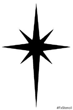 a black and white image of a star