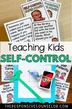 teaching kids to self - control with these free printables