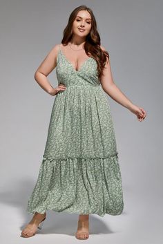 Your beauty is in blossom. #plussizedress #plussizesexy #plussizesexydress #plussizelifestyle #curvesoul Best Plus Size Maxi Dresses, Plus Size Dress Uk, Boho Dress Plus Size Shein, Plus Size Midi Dress Boohoo, Plus Size Dresses Boho, Flowy Floral Dress Plus Size, Plus Size Petite Maxi Dress, Plus Size Summer Dresses 2022, Green Sleeveless Non-stretch Maxi Dress