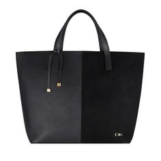 Brand New 100% Authentic Donna Karan Tote Still In Protective Plastic. Faux Leather/Suede Exterior. Gold Toned Logo Hardware. Chic Suede Shoulder Bag For Work, Elegant Suede Office Bag, Modern Black Suede Bags, Karen Black, Tan Leather Bag, Leopard Tote, Beige Tote, Suede Tote, Carryall Tote