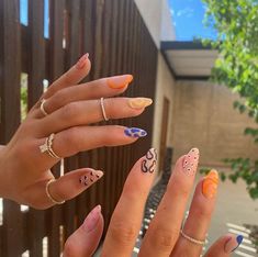 Fun Nails 2023, Kutek Disney, Space Nails, Different Nail Designs, Nail Swag, Art Summer