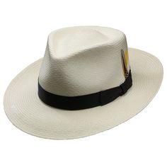 DelMonico Sanibel Panama Hat | DelMonico Hatter $117 #hats #headwear #summer #straw #panama White Panama Hat With Curved Brim, White Fitted Panama Hat With Curved Brim, White Western Fedora Panama Hat, White Fitted Brimmed Panama Hat, White Fedora Panama Hat For Kentucky Derby, White Western Style Panama Hat, White Western Panama Hat With Curved Brim, White Flat Brim Panama Hat For Kentucky Derby, White Brimmed Fedora For Kentucky Derby