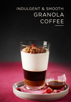 an indulgent and smooth granola coffee