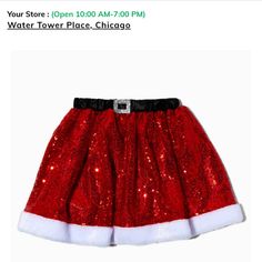 Claires Christmas Skirt One-Size. I’ve Included A Picture Of The Waist Measurement It Does Have A Bit Of Stretch New With Tags, Chr Fitted Holiday Bottoms, Fitted Bottoms For Christmas Holiday, Red Bottoms For Christmas Holiday, Fitted Christmas Party Skirt, Christmas Party Fitted Skirt, Fitted Skirt For Christmas Party, Fitted Holiday Skirt, Red Mini Skirt For Winter Party, Red Winter Party Mini Skirt