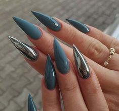 Posh Nails, Nagellack Trends, Matte Nails Design, Pointed Nails, Nail Candy, Pretty Acrylic Nails