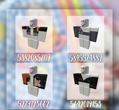 the four images show different types of mailboxes with numbers and symbols on them