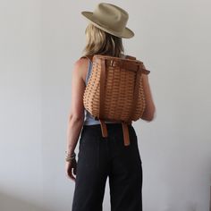 Anja Foraging Backpack Artisan Rectangular Backpack For Everyday Use, Everyday Natural Color Rectangular Backpack, Natural Color Travel Backpack, Natural Backpack With Adjustable Strap, Natural Color Backpack With Adjustable Strap, Fairy Academia, Mushroom Foraging, Picnic Backpack, Perfect Picnic