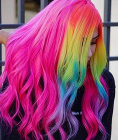 Rave Hair, Bold Hair Color, Rainbow Hair Color, Cute Hair Colors, Awesome Pictures, Hot Hair Styles, Long Brown Hair, Short Hair Color, Hair Images