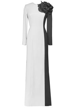 English Rose Modern Modest Dress Elegant long gown features modern modest silhouette, color block design with Large 3D statement Flower on the shoulder -round neckline -color block design -floor length - Fully lined with satin lining - Italian crepe fabric - fully covered back with invisible zipper - Meticulously handcrafted in the USA, ethically made - we can customize this gown - Please allow up to 6 days processing time before shipping. If you need it sooner. Please contact us. - This item is Dress Elegant Long, Modest Dress, Color Block Design, English Rose, English Roses, Sustainable Brand, Little White Dresses, Sample Sale, Dress Elegant