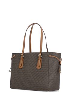 67% Canvas, 17% Polyester, 14% Cotton, 2% Polyurethane Lining: 100% Polyester Michael Kors Shopping Bag, Moncler Women, Marine Serre, Medium Tote, Gorgeous Bags, Urban Chic, Sneaker Wedge, Yoga Wear, Metallic Logo