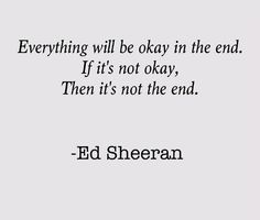 an image of a quote from ed sheran on the end of a book cover