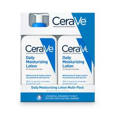 CeraVe Daily Moisturizing Lotion Normal to Dry Skin 12 Fluid Ounce (2 Pack) CeraVe lotion is a dermatologically tested face cream that helps rebuild the skins protective barriers while moisturizing. Its made with a special blend of three essential ceramides and hyaluronic acid. Hyaluronic acid helps to retain the skins natural moisture while ceramides 3, 6-11 and 1 help ensure moisture is retained within skin cells. CeraVe disappears into the skin immediately and provides lightweight hydration a Cerave Lotion, Cerave Daily Moisturizing Lotion, Cerave Moisturizer, Cerave Moisturizing Lotion, Daily Moisturizing Lotion, Rough Bumpy Skin, Bumpy Skin, Skin Lotion, Moisturizing Lotion