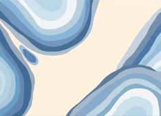 an abstract blue and white background with wavy shapes