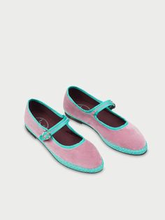 Sigrid – Flabelus Spanish Espadrilles, Bicycle Tires, Light Turquoise, Ladies Shoes, Cotton Velvet, Color Rosa, Recycled Cotton, Slow Fashion, Cloth Bags