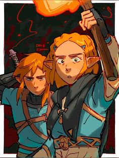 Link Zelda Art, Link Botw, Childhood Games, Wind Waker, Blonde Boys