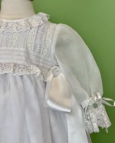 White Christening Gowns - Baptismal Dresses - Miami – YoYo Boutique Baptism Dresses, Christening Dresses, Two Piece Gown, Baptism Gown, Gown White, Christening Gown, Spanish Fashion, First Communion Dresses, Baptism Dress