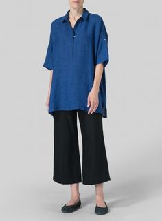 Linen Oversized Tunic Oversized Tunic, Normcore, My Style, Pants, Trousers