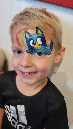 Bluey Facepainting, Disney Face Painting, Paint Makeup, Face Paint Makeup, Face Painting Designs, Painting Designs, Facepaint, Blue Ray