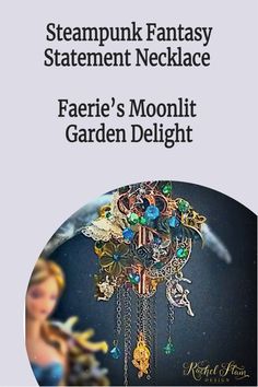 Cast a spell on everyone around you with a magical necklace that will keep them all enthralled. Moon Dragon, Night Jewelry, Magical Necklace, Magical Elements, Fantasy Necklace, Hummingbird Flowers, Cast A Spell, Filigree Bracelet