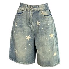 downtown girl star denim shorts boogzel clothing Converse Star Player Womens, Caitibugzz Star Shirt, Cheap Converse Summer Tops, E Girl Clothes, Y2k Aesthetic Outfits, Summer Style Casual, Comfy Hoodies, High Waisted Shorts Denim, Washed Denim